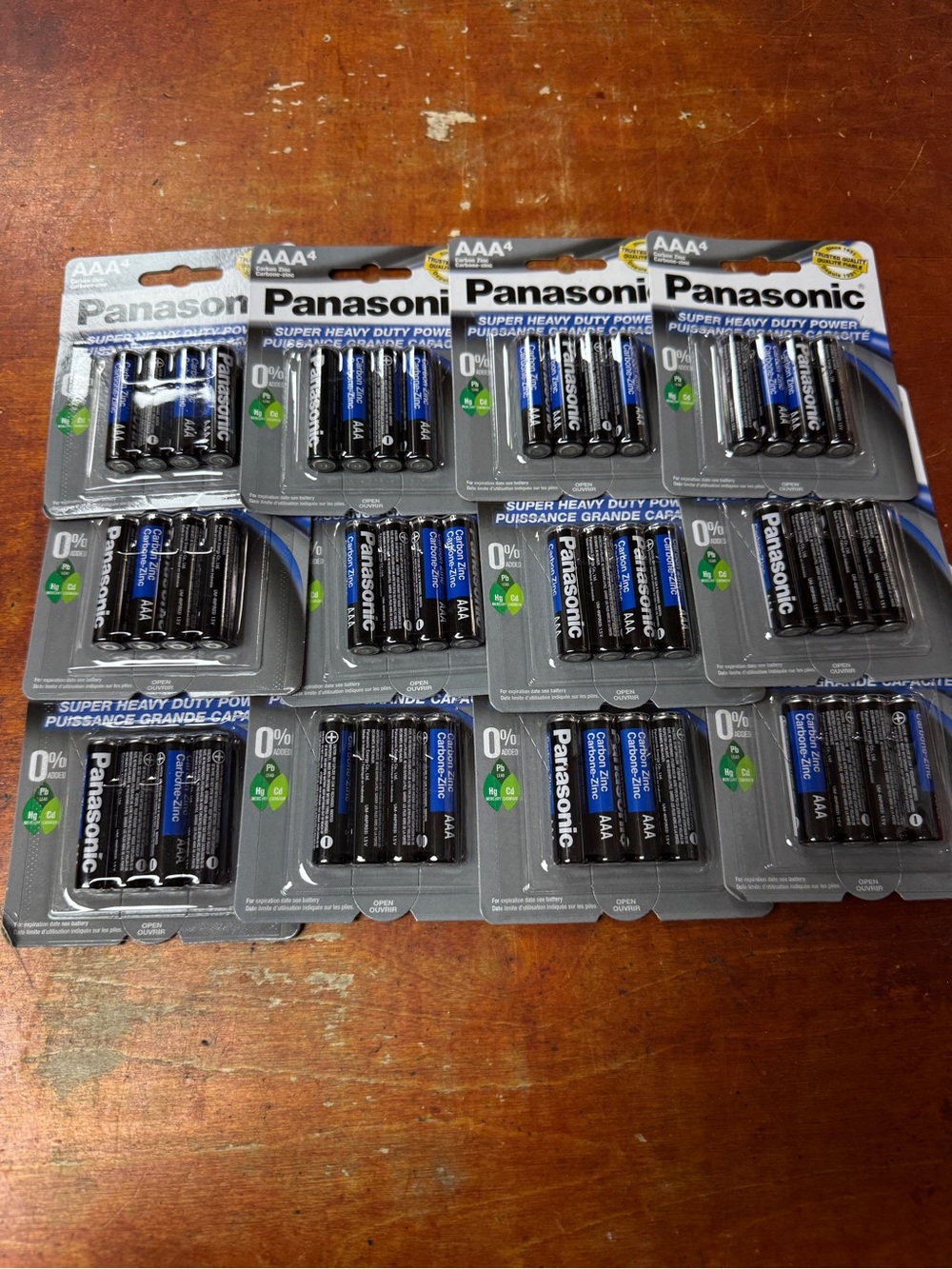 Panasonic AAA Batteries 4pcs~12pack